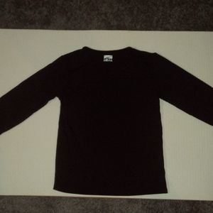 Black Running Insulating long sleeve (thin)